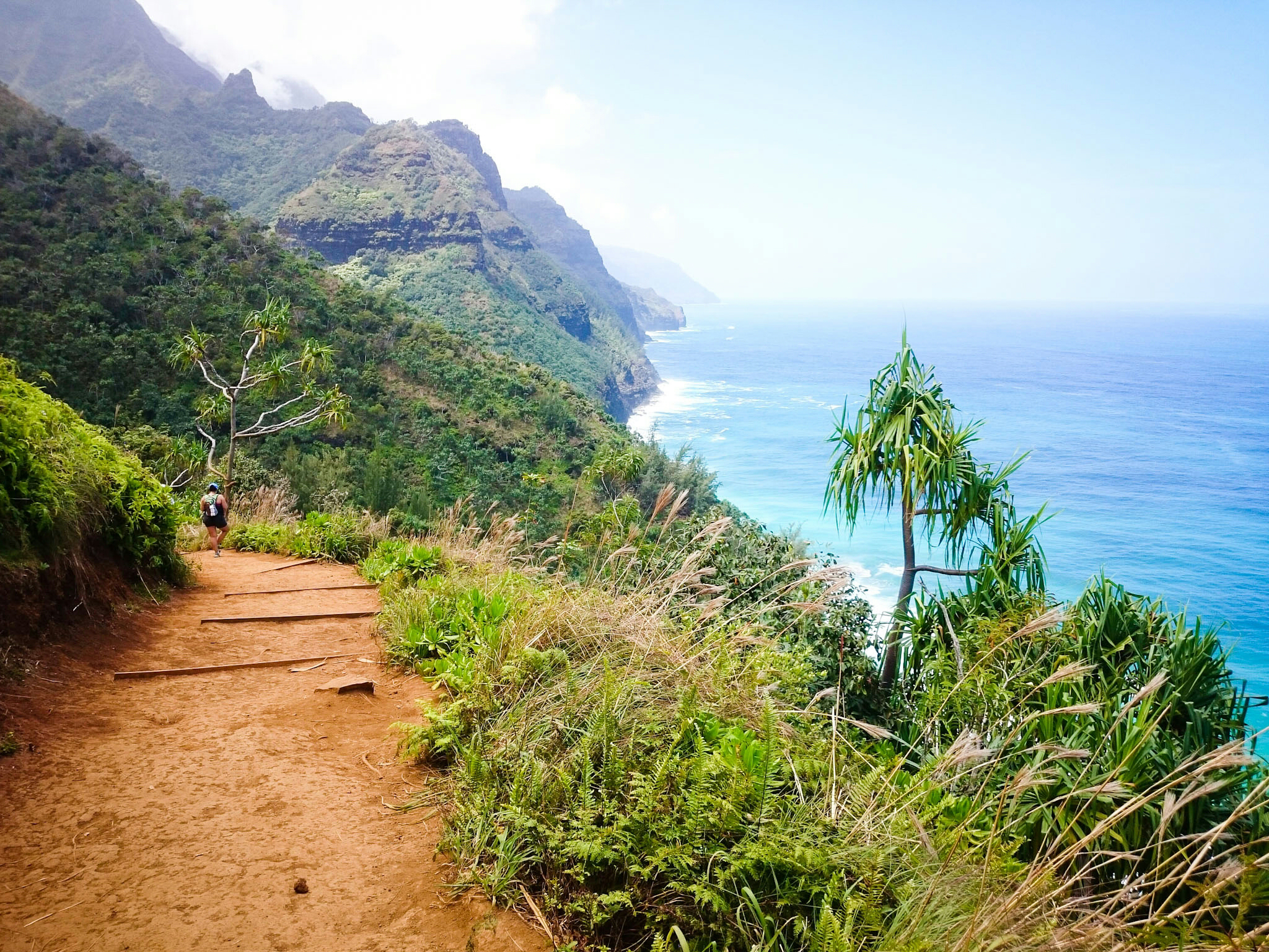 Kalalau trail in Kauai